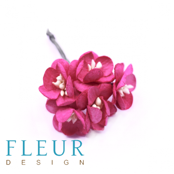 Цветочки вишни Пурпурные, размер цветка 2,5 см, 5 шт/уп FD3083118